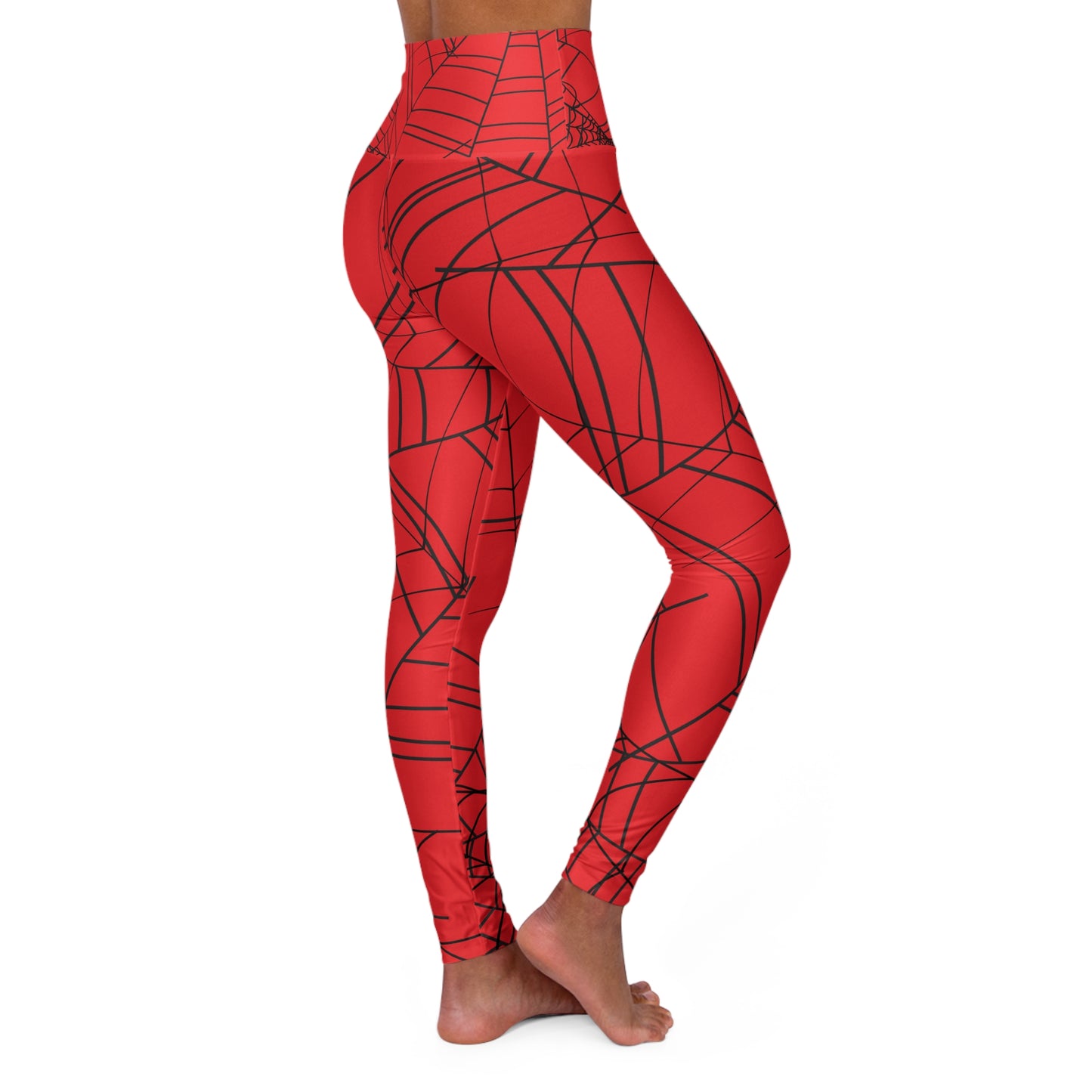 Red Spider ~High Waisted Yoga Leggings (AOP)