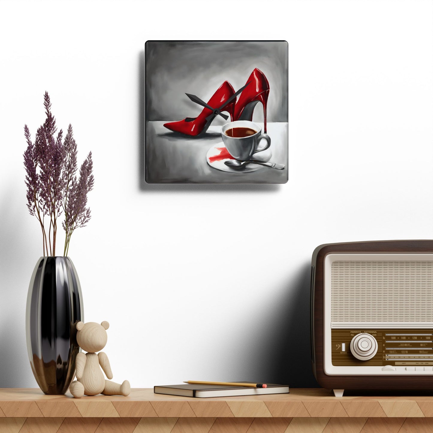 My Red Heels Clock