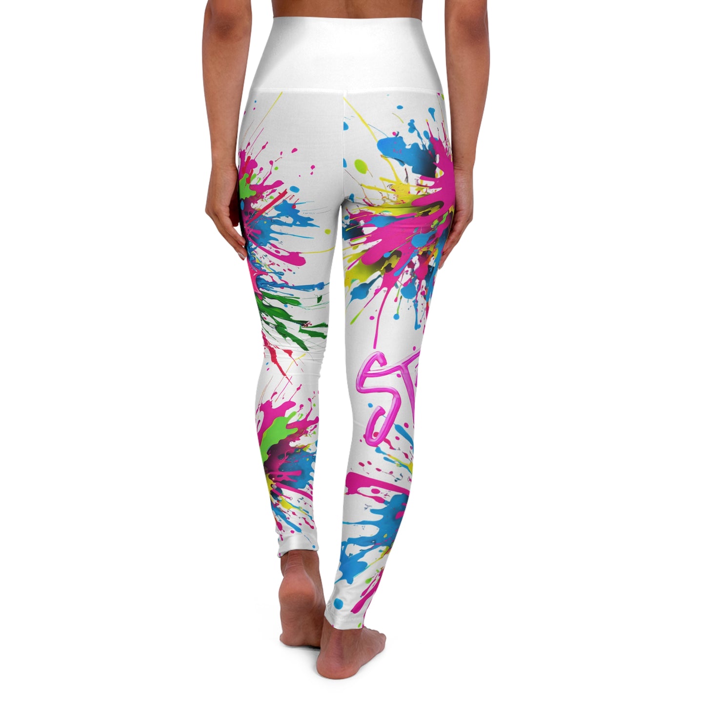 Strong GW- High Waisted Yoga Leggings (AOP)