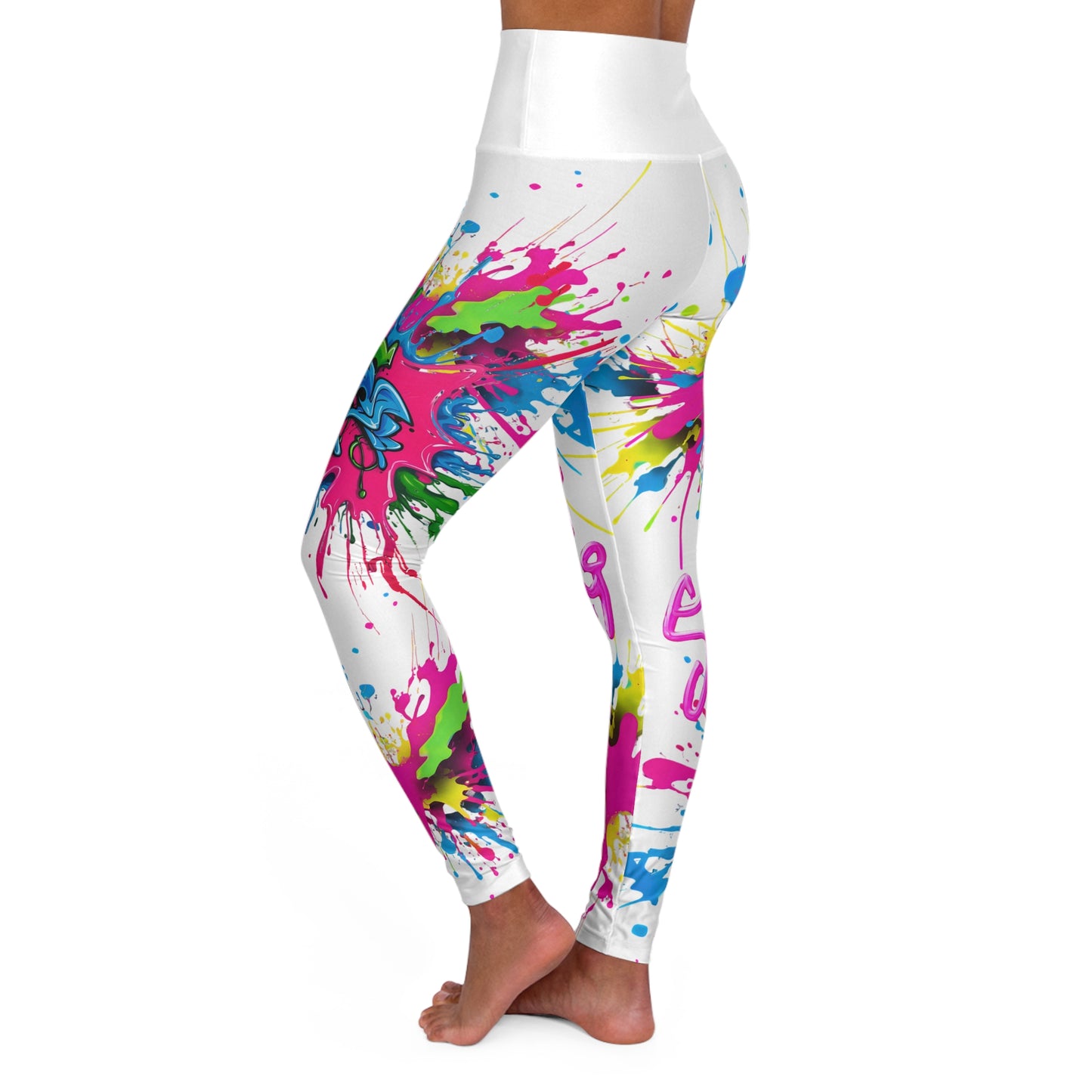 Strong GW- High Waisted Yoga Leggings (AOP)