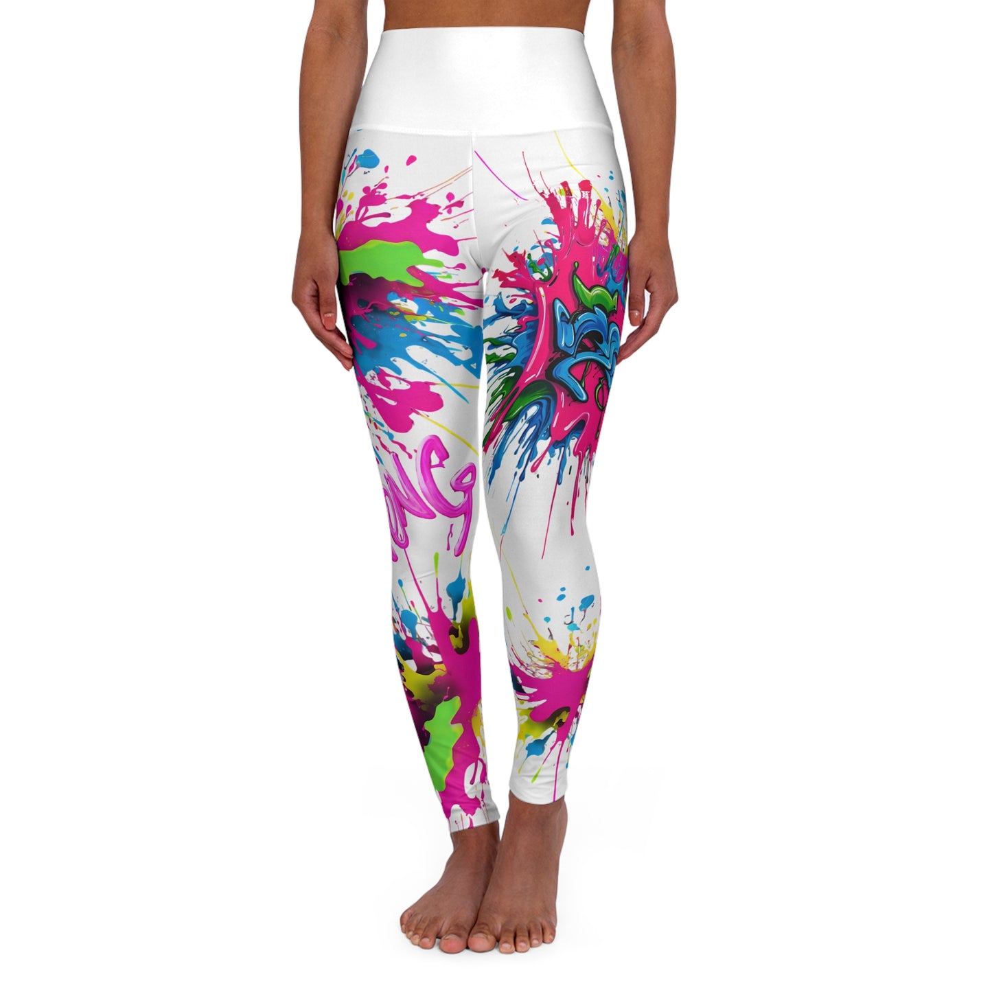 Strong GW- High Waisted Yoga Leggings (AOP)