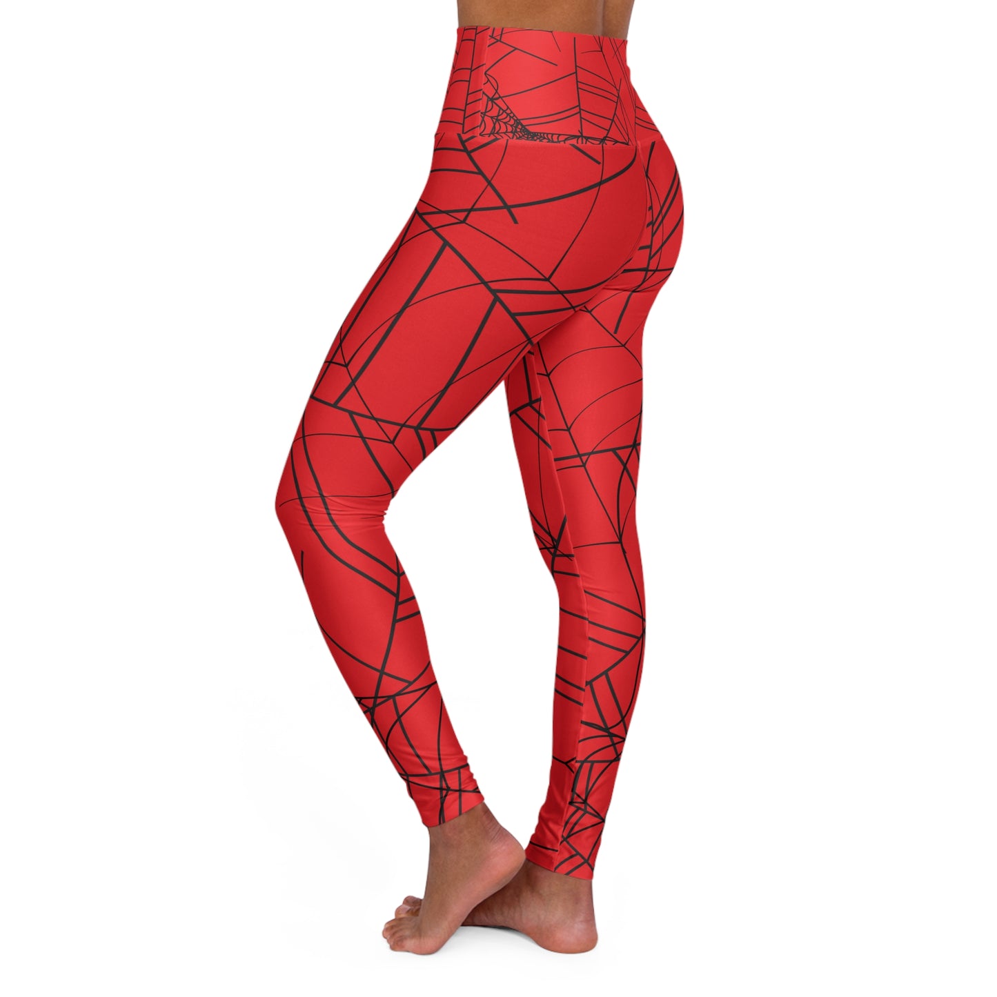 Red Spider ~High Waisted Yoga Leggings (AOP)