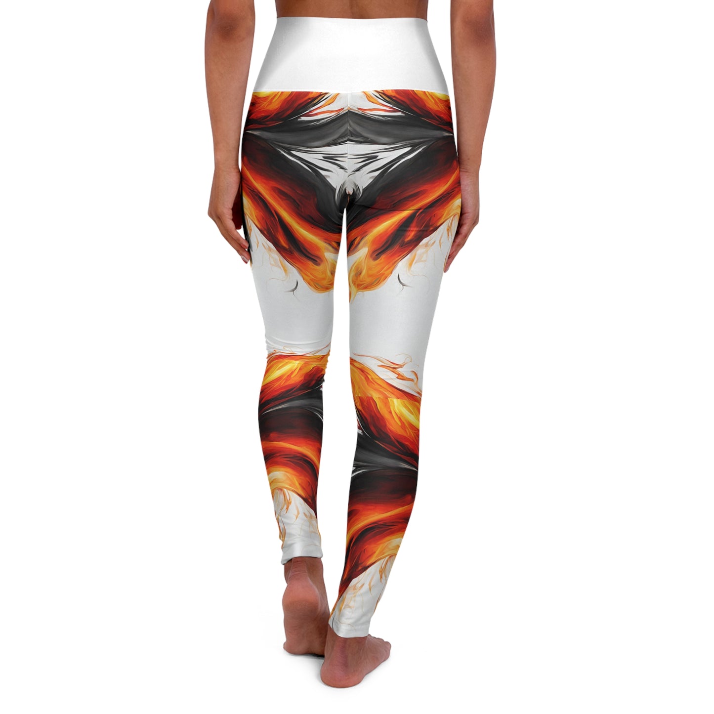 Burn'n ~High Waisted Yoga Leggings (AOP)