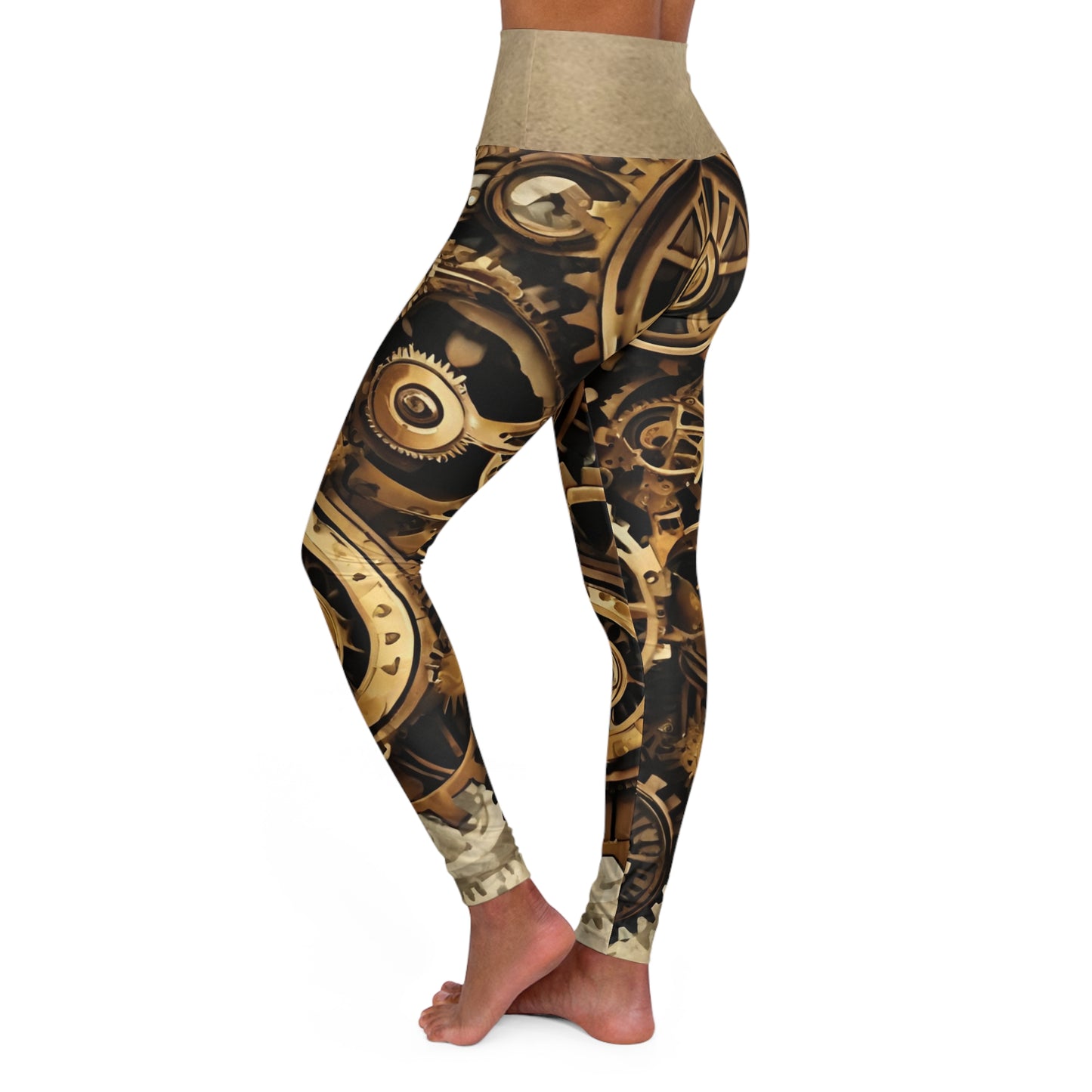 SteamPunk ~High Waisted Yoga Leggings (AOP)