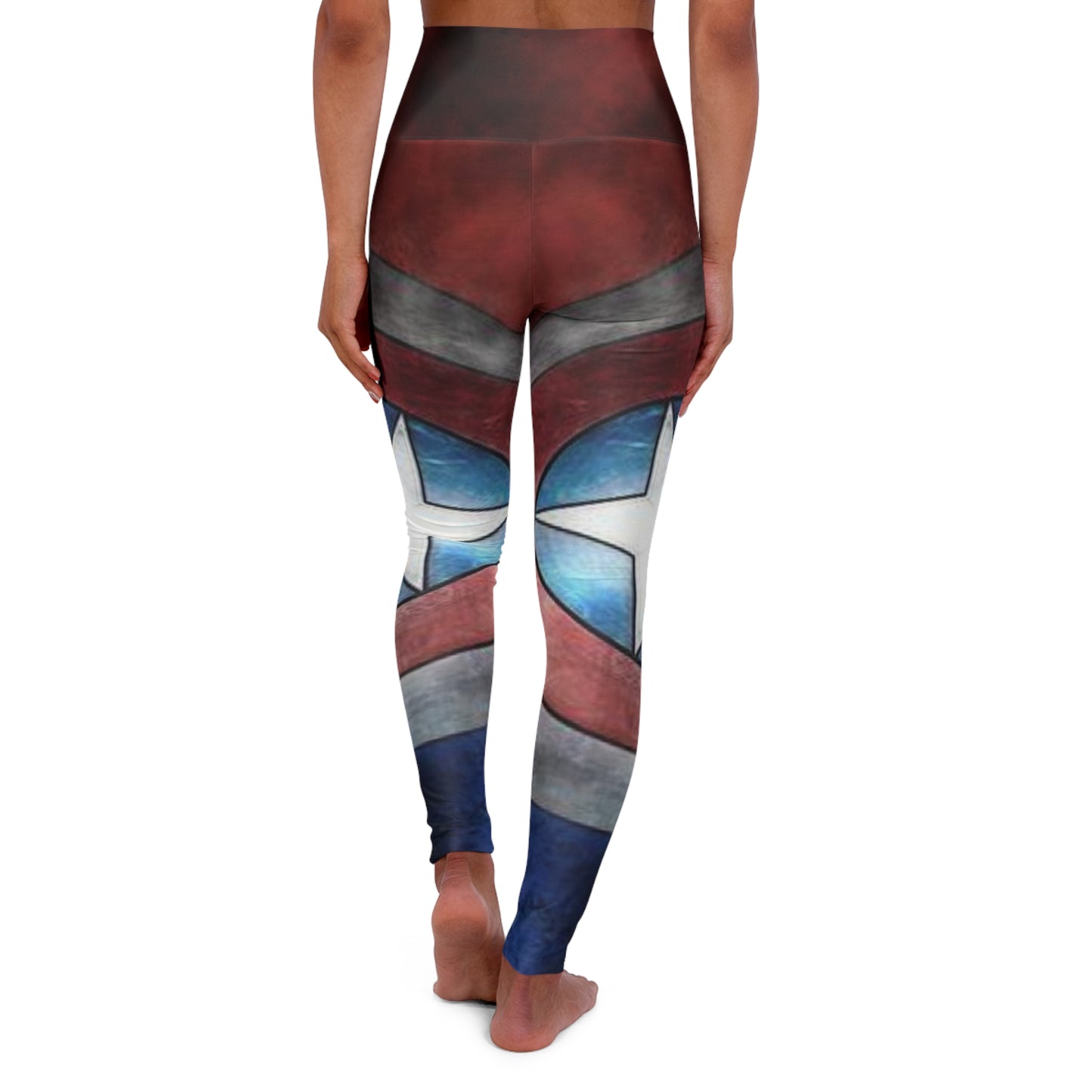 The Shield - High Waisted Yoga Leggings (AOP)