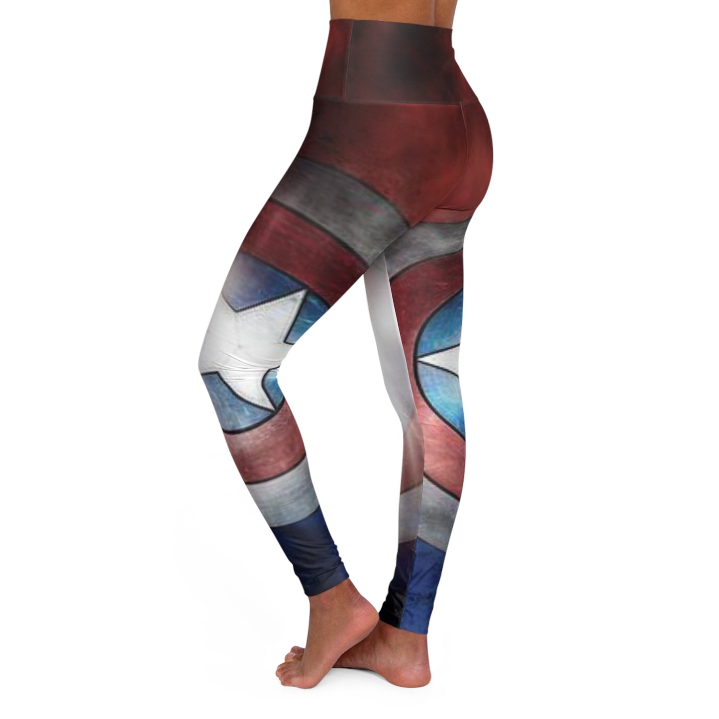 The Shield - High Waisted Yoga Leggings (AOP)