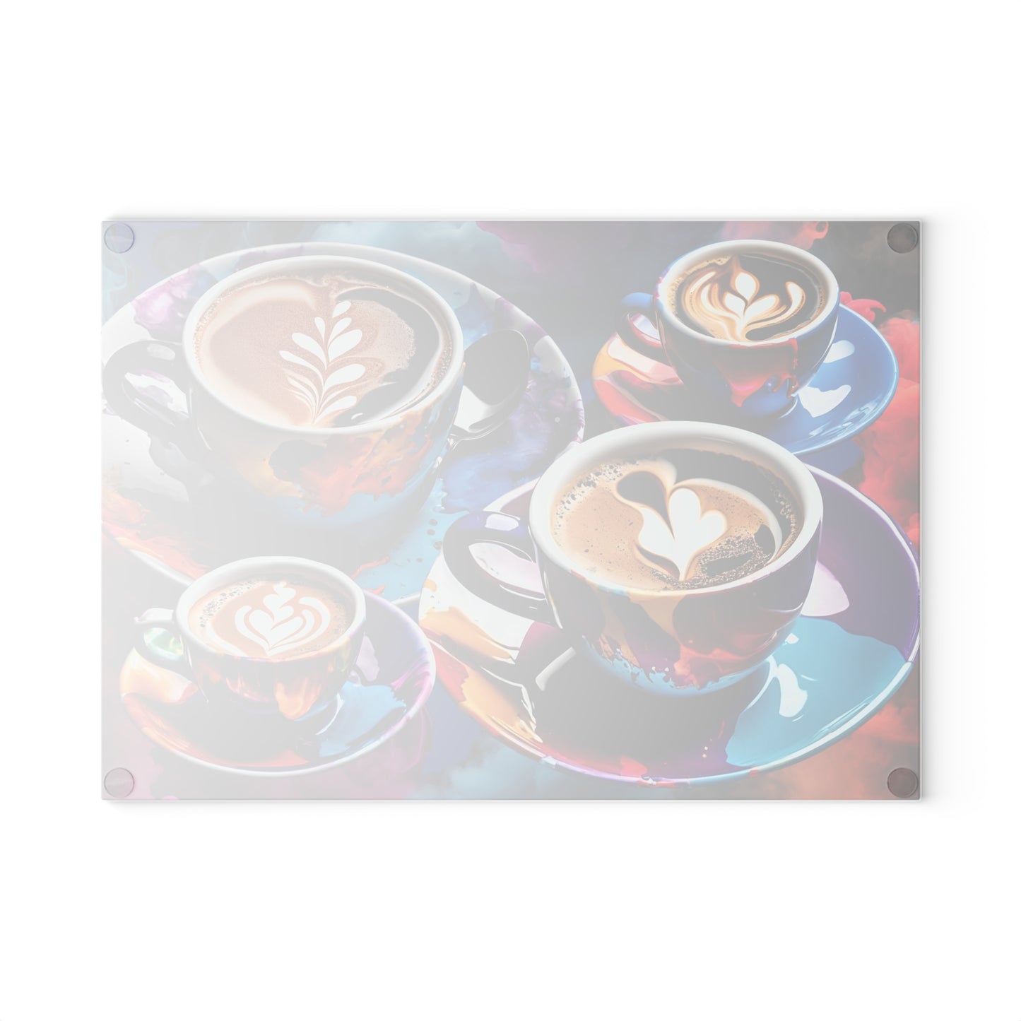 Splash of Coffee (Glass Cutting Board)