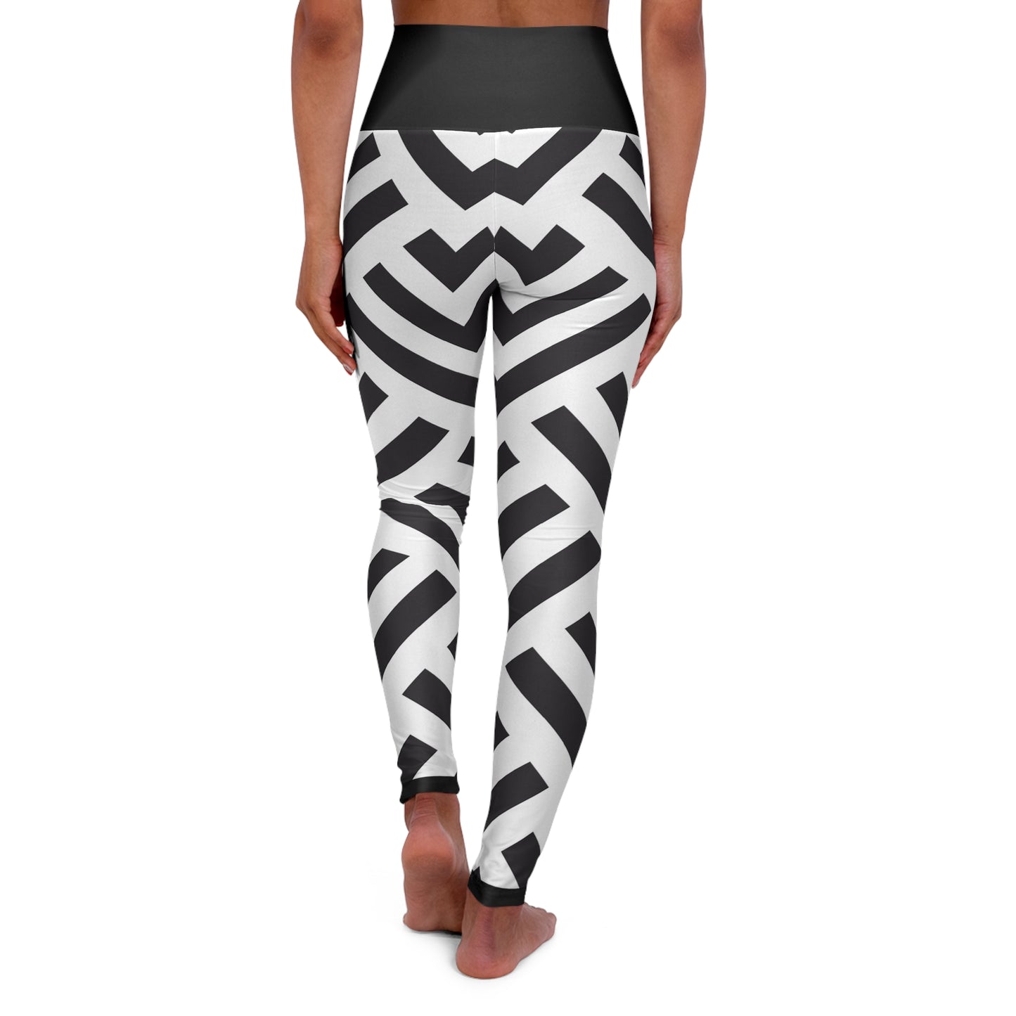GeoMod ~High Waisted Yoga Leggings (AOP)