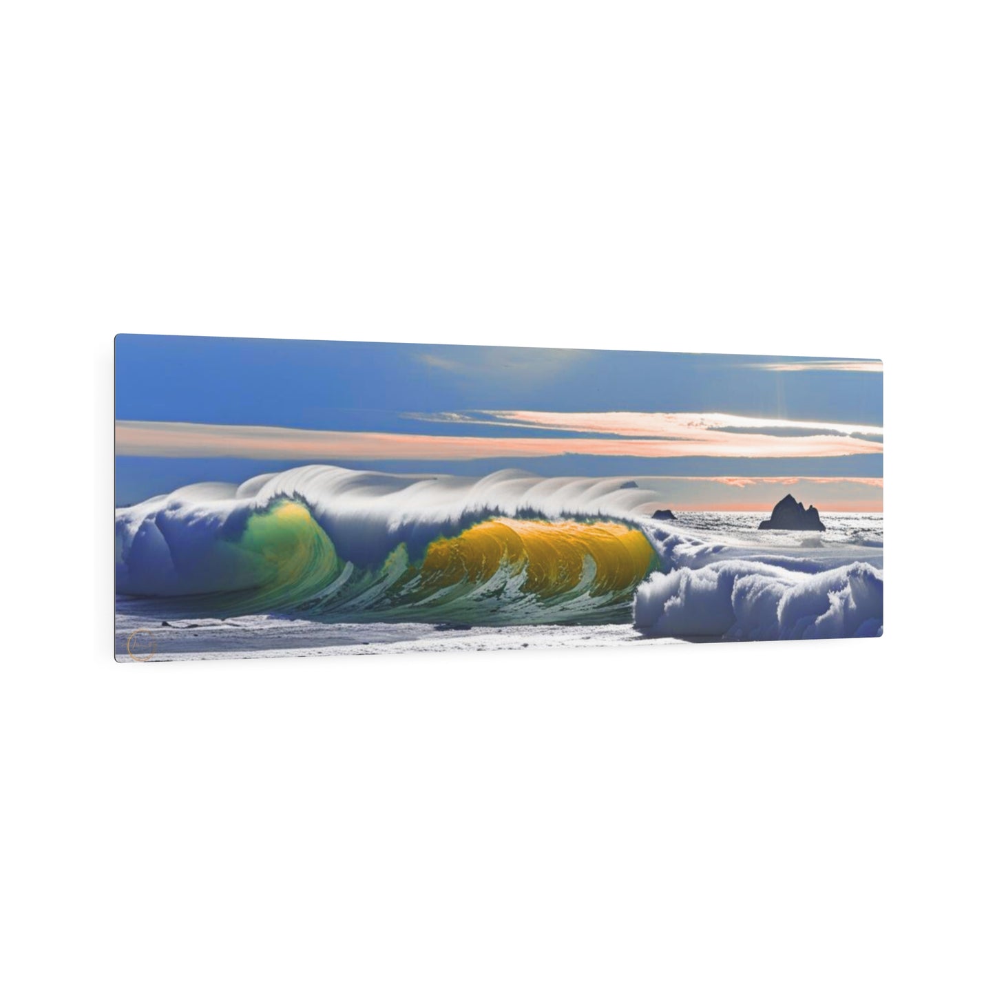Wave Burst-Metal Art Sign