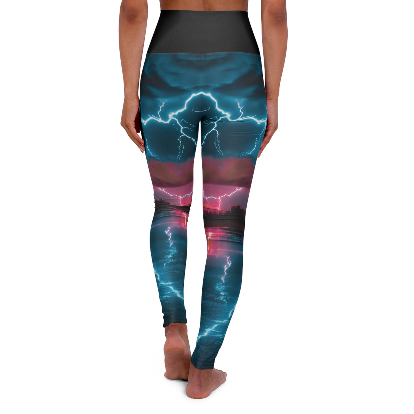 Energy High Waisted Yoga Leggings (AOP)