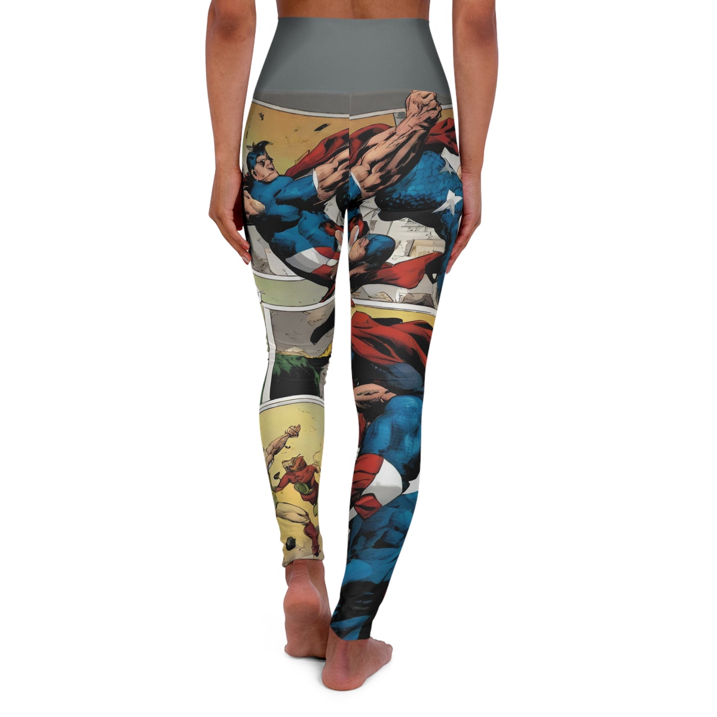 Comic Hero ~High Waisted Yoga Leggings (AOP)