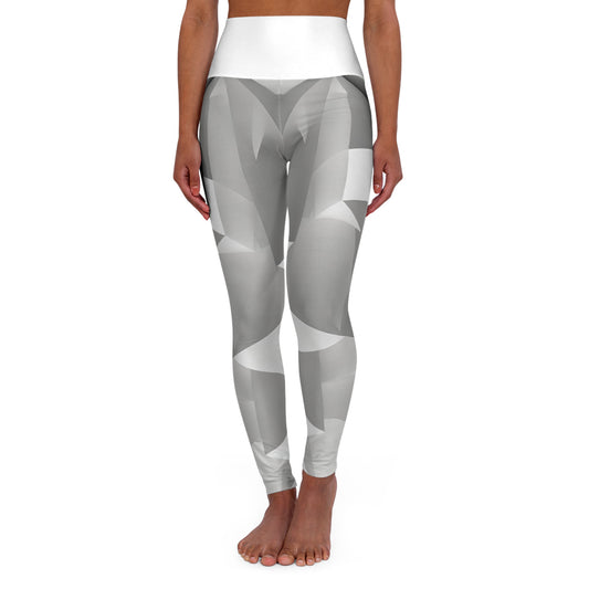 GeoGray ~High Waisted Yoga Leggings (AOP)