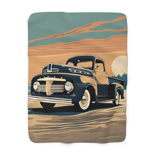 Truck Struck (Sherpa Fleece Blanket)