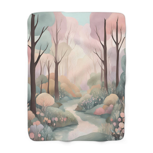 Peaceful Nature (Sherpa Fleece Blanket)