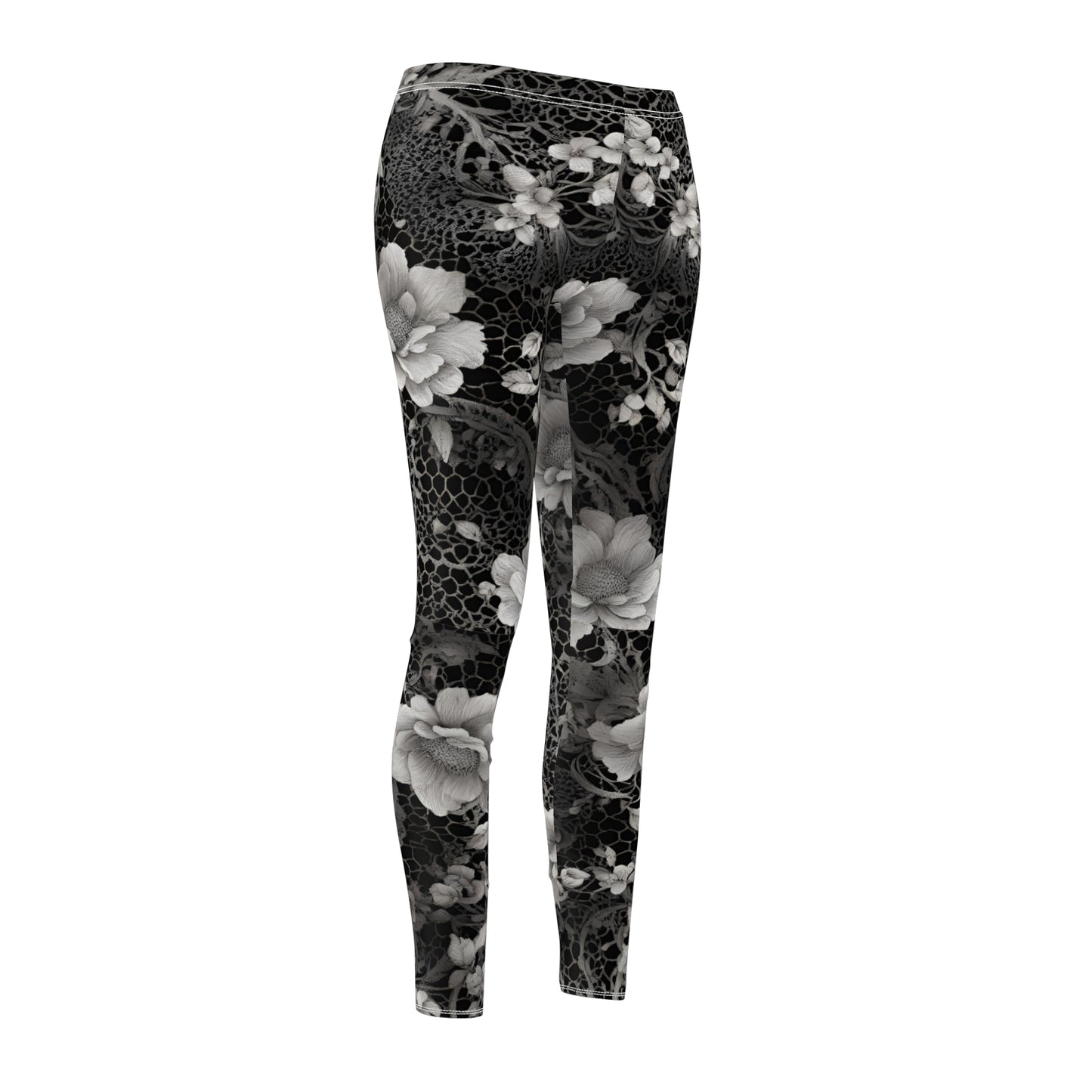 Black Lace Casual Leggings