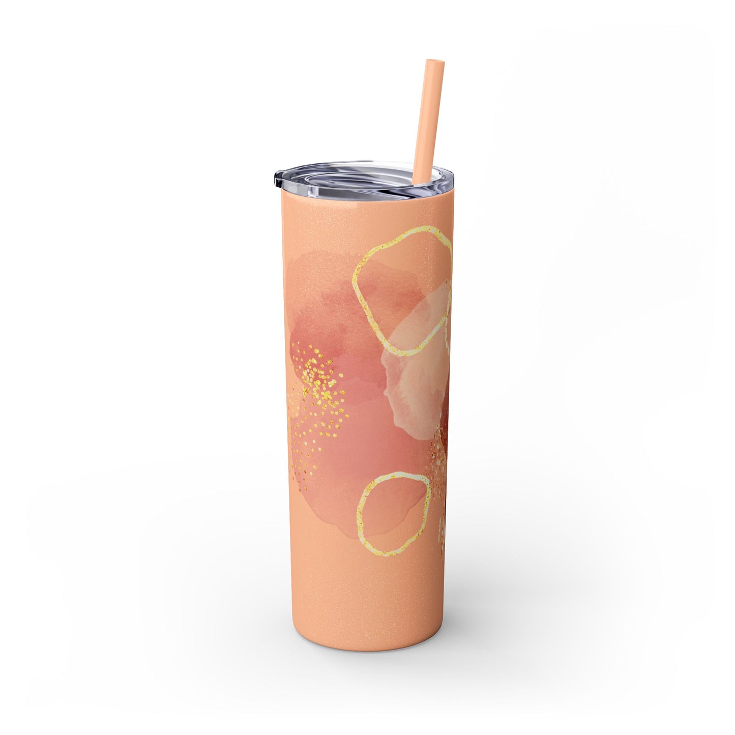 Rose ~Skinny Tumbler with Straw, 20oz