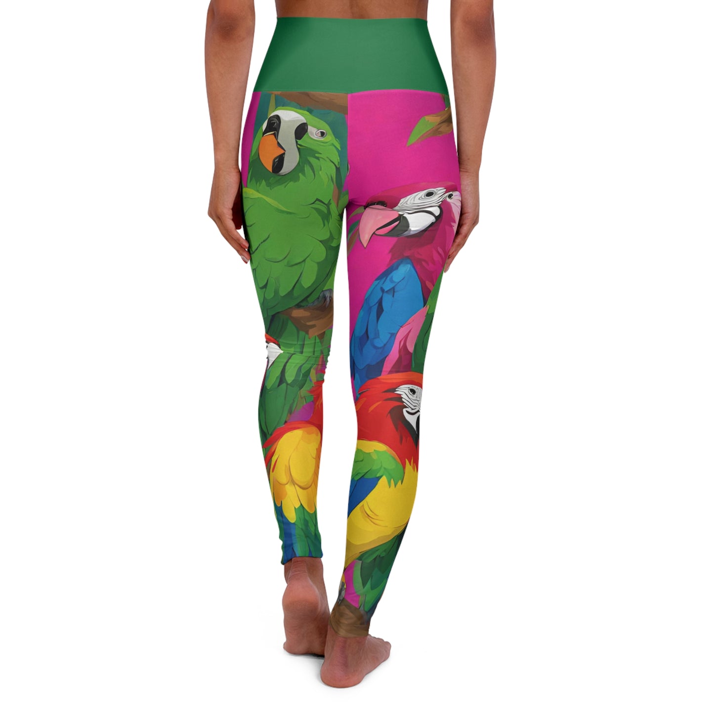 Tropical ~High Waisted Yoga Leggings (AOP)