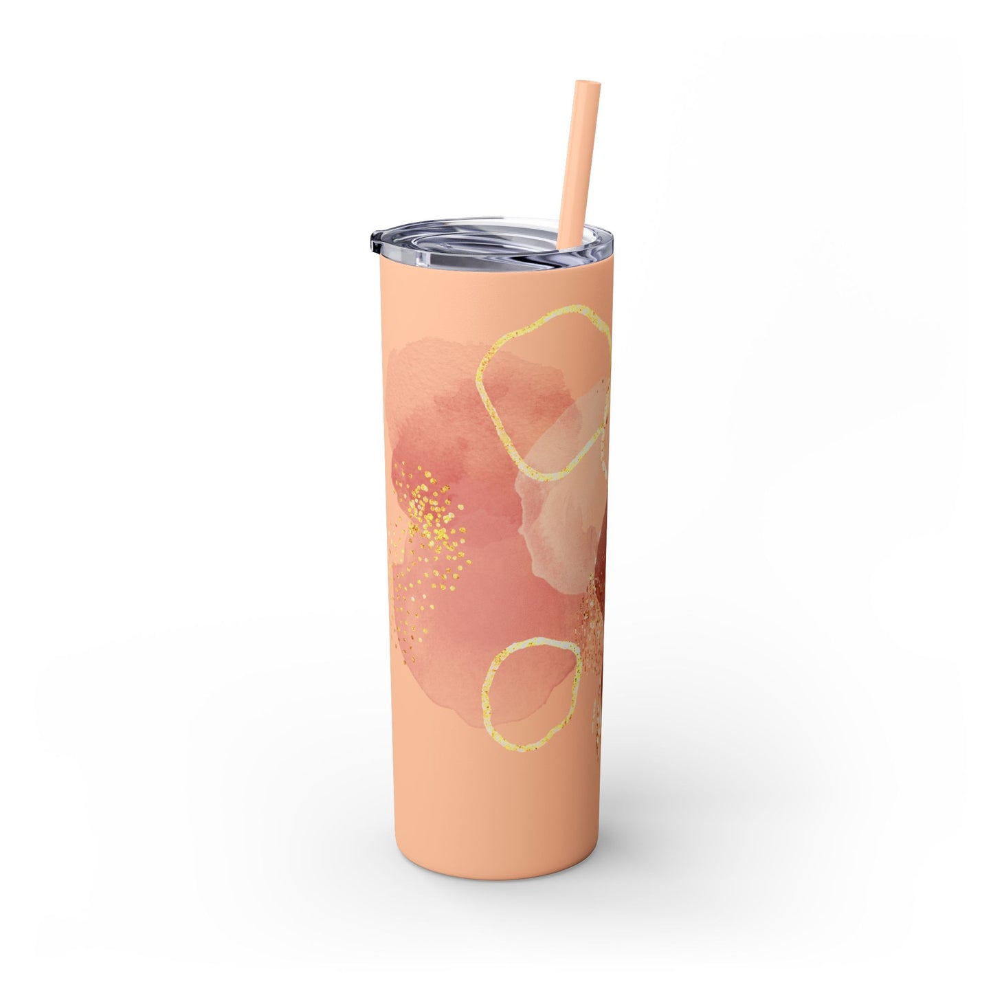 Rose ~Skinny Tumbler with Straw, 20oz