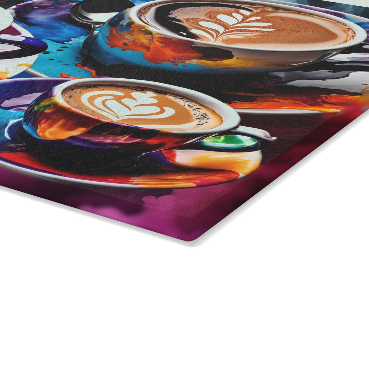 Splash of Coffee (Glass Cutting Board)