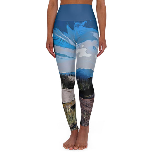 Nature Sky - High Waisted Yoga Leggings (AOP)