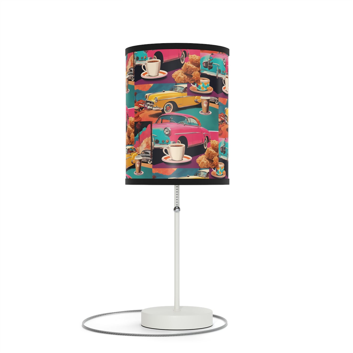 Retro Car Lamp on a Stand, US|CA plug