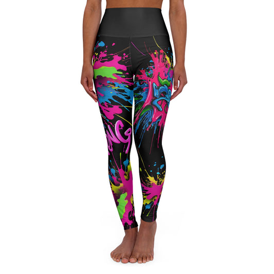 Strong GB- High Waisted Yoga Leggings (AOP)