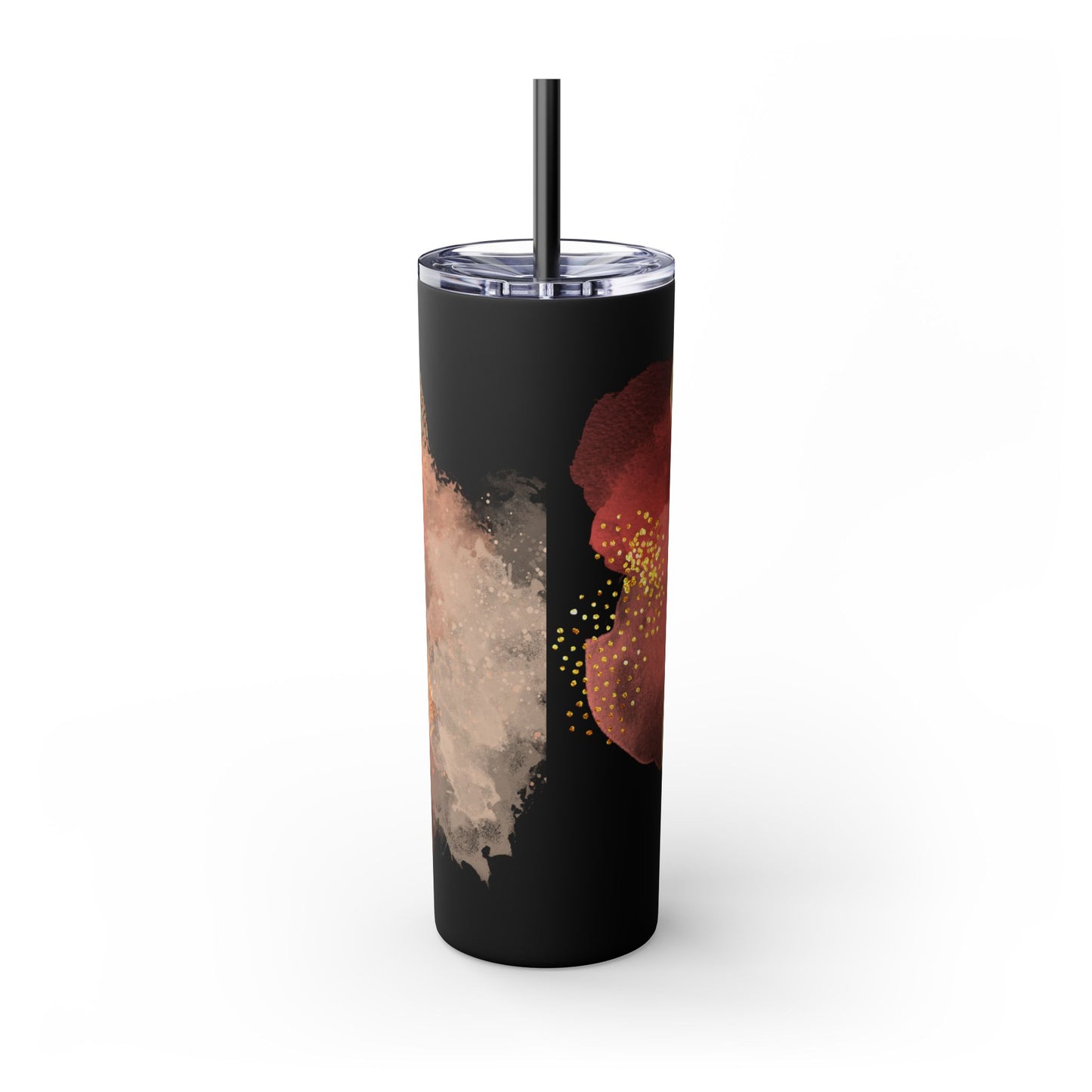 Rose ~Skinny Tumbler with Straw, 20oz