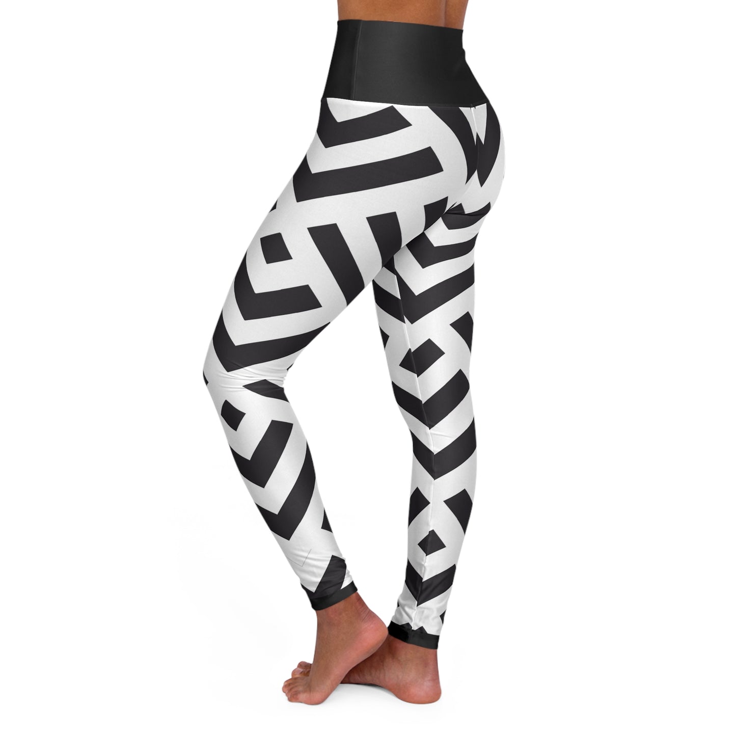 GeoMod ~High Waisted Yoga Leggings (AOP)