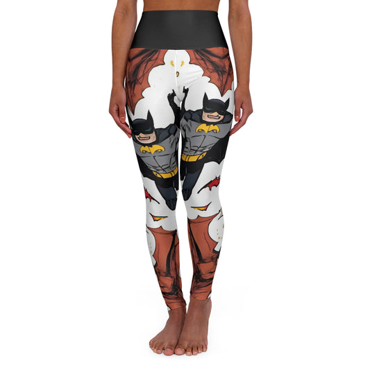 Comic Bat ~High Waisted Yoga Leggings (AOP)