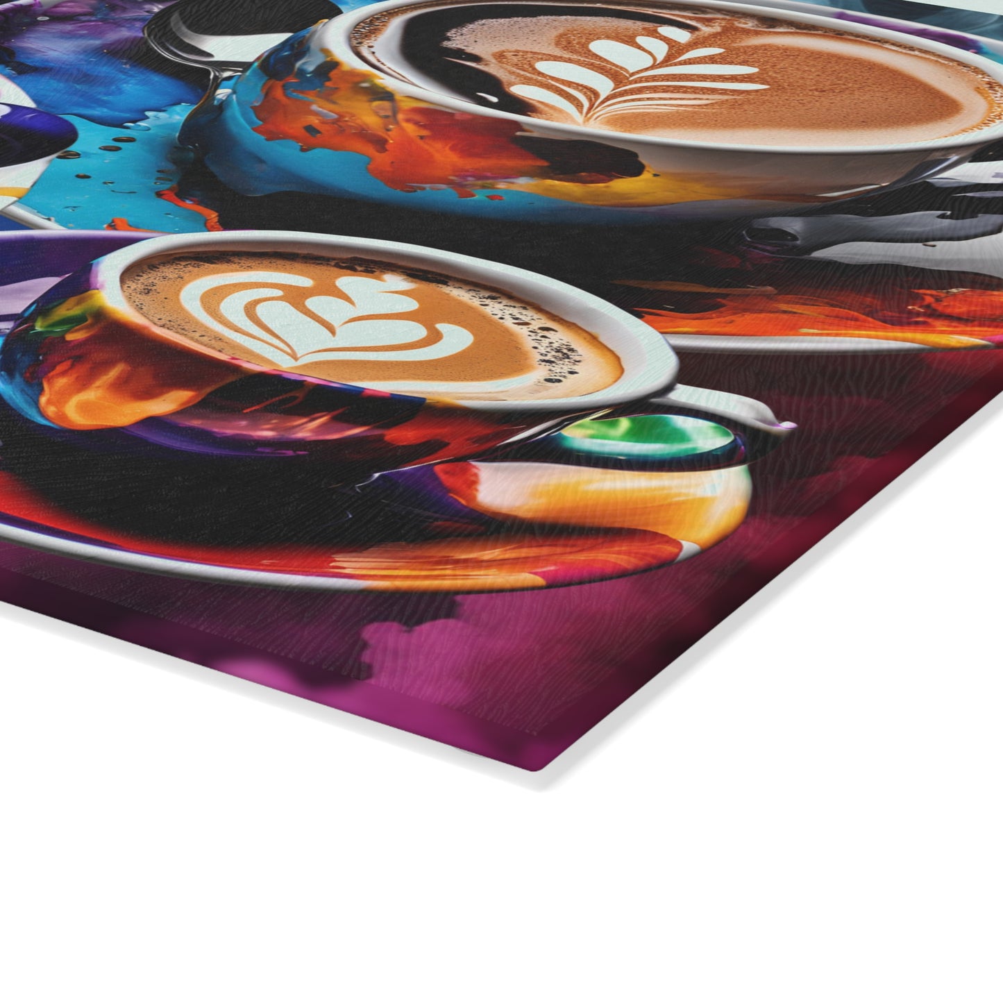 Splash of Coffee (Glass Cutting Board)
