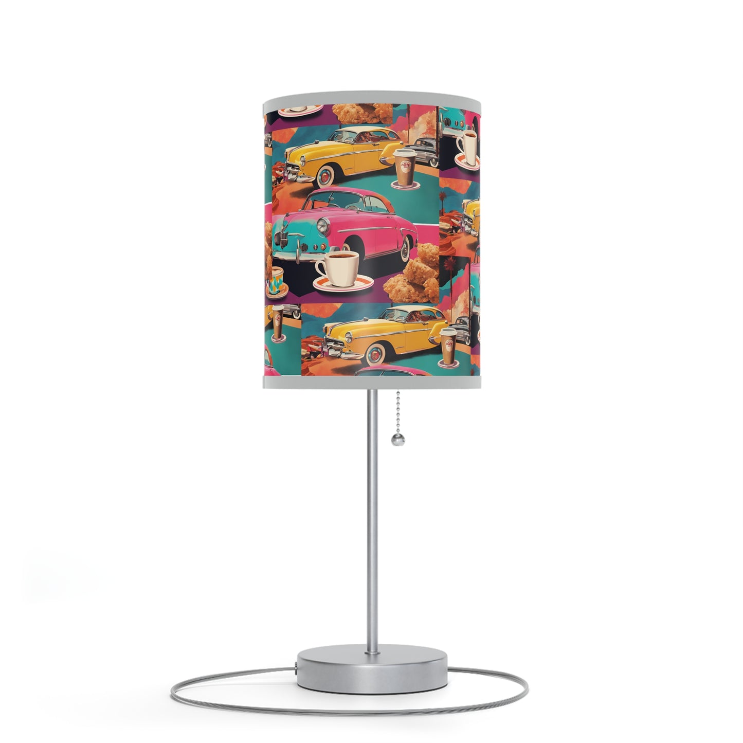Retro Car Lamp on a Stand, US|CA plug