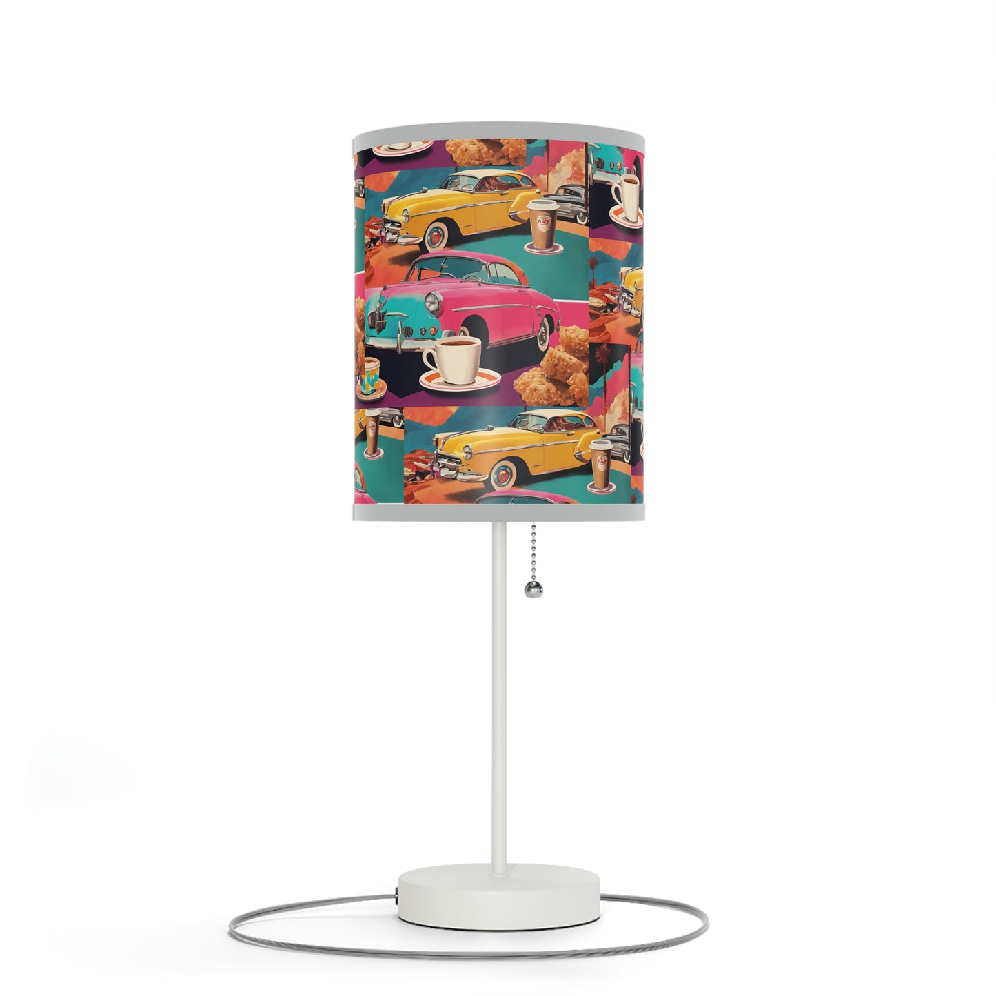 Retro Car Lamp on a Stand, US|CA plug