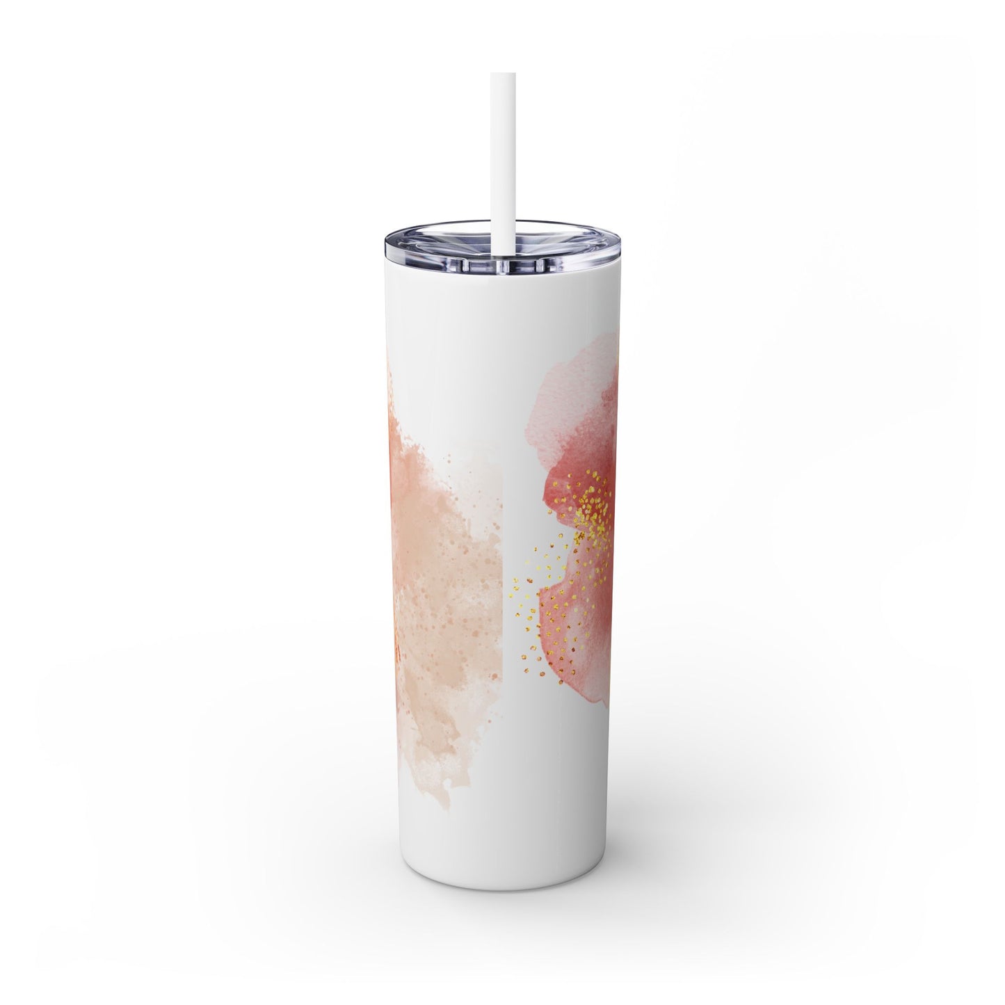 Rose ~Skinny Tumbler with Straw, 20oz