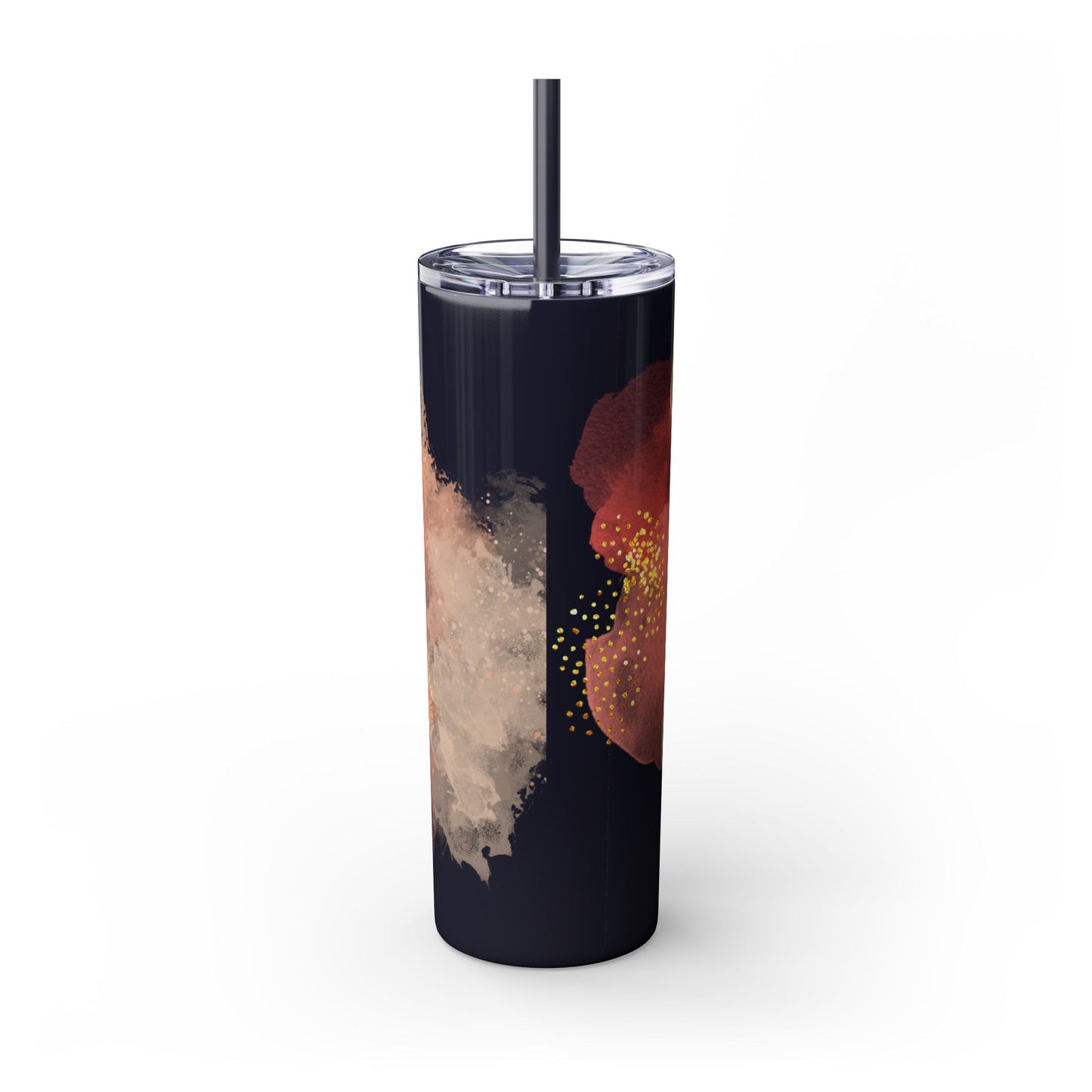 Rose ~Skinny Tumbler with Straw, 20oz