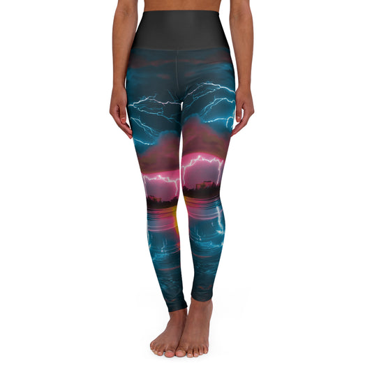 Energy High Waisted Yoga Leggings (AOP)