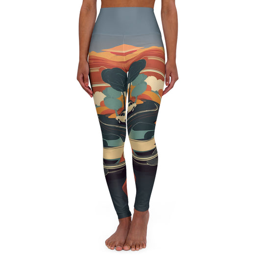 High Waisted Yoga Leggings (AOP)