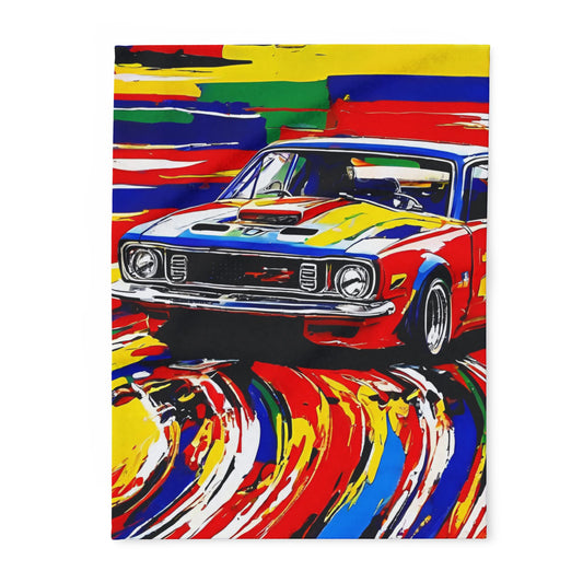 Race Day (Arctic Fleece Blanket)