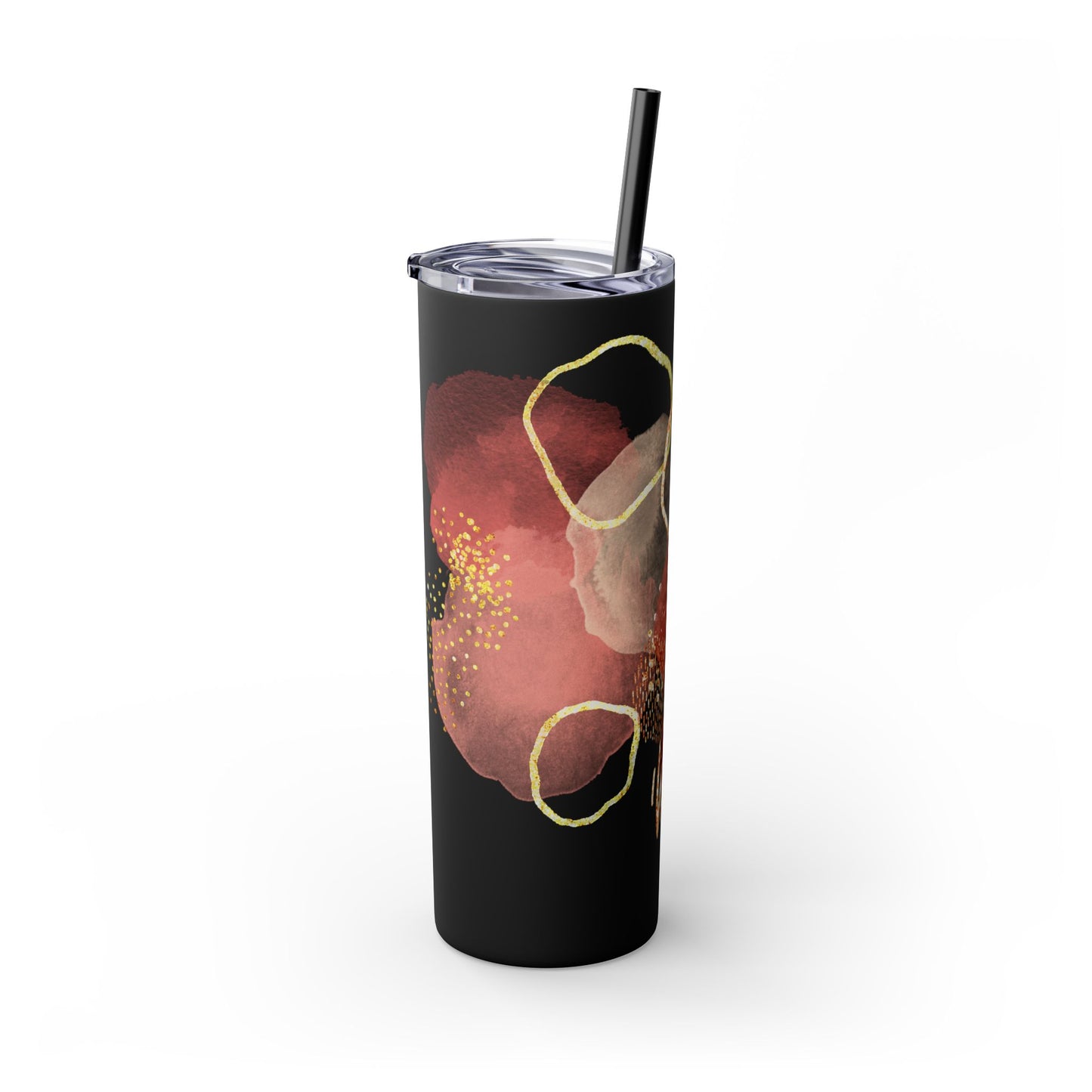 Rose ~Skinny Tumbler with Straw, 20oz