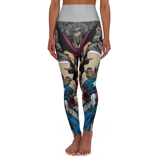 Comic Avenge ~High Waisted Yoga Leggings (AOP)