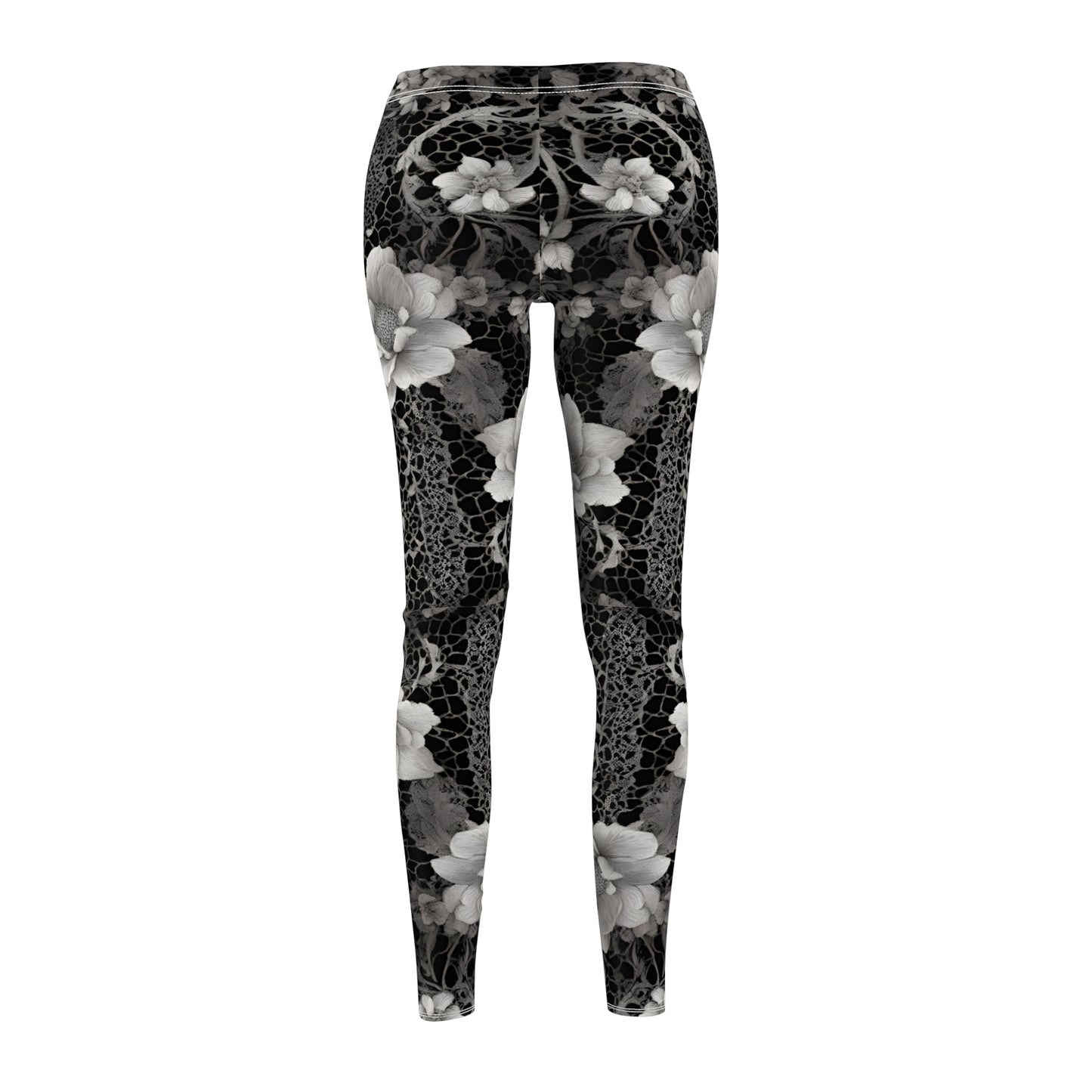 Black Lace Casual Leggings