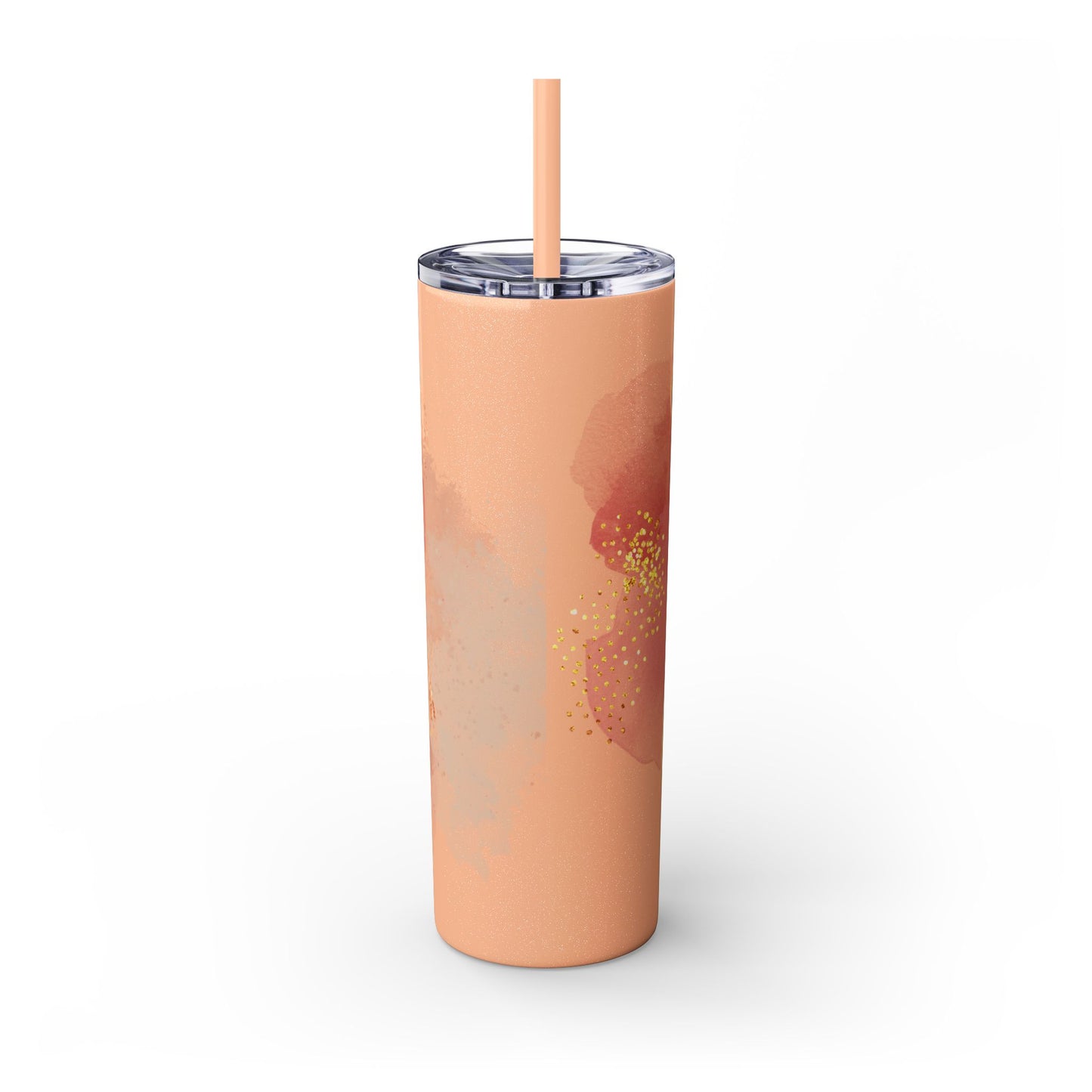 Rose ~Skinny Tumbler with Straw, 20oz