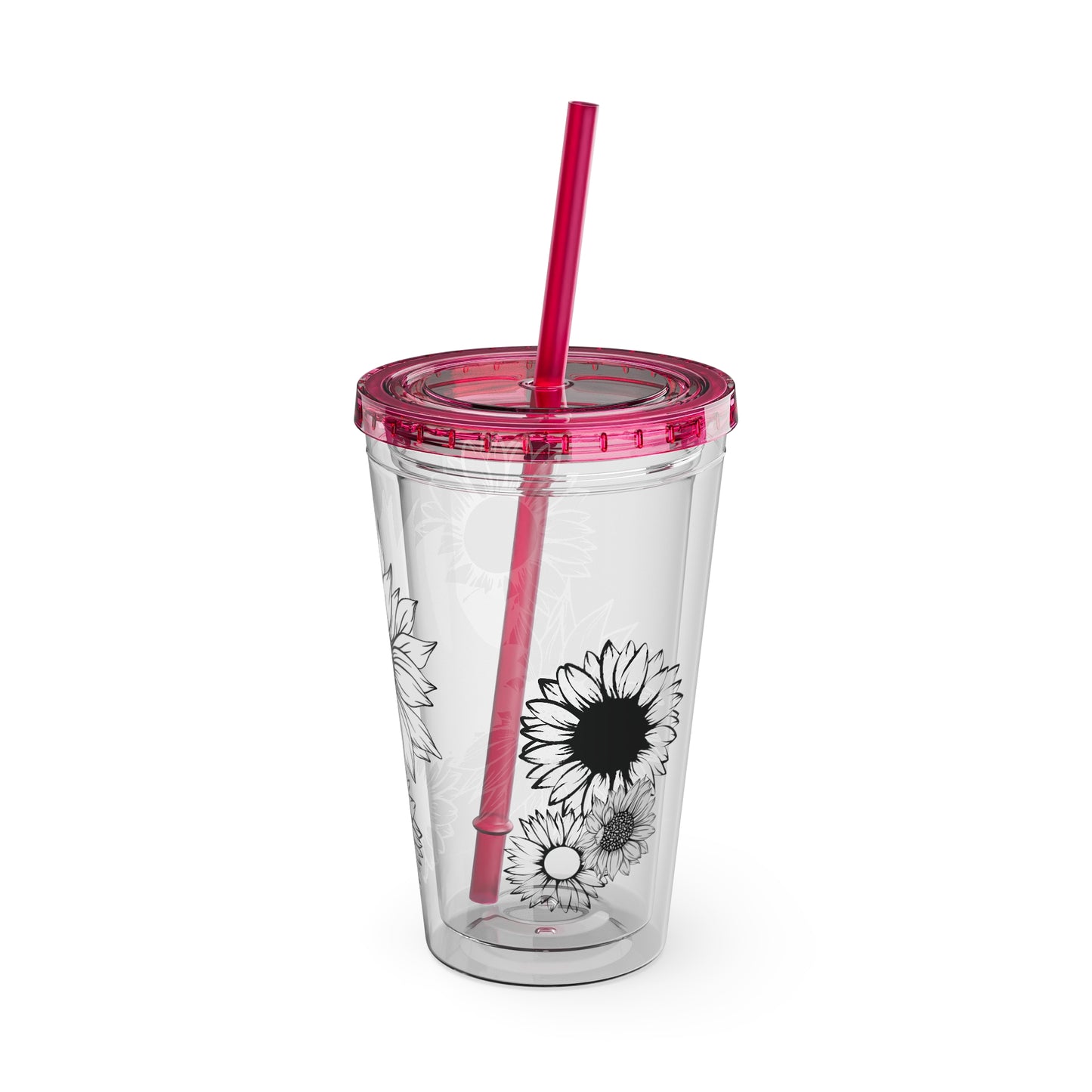 Sunflower Sunsplash ~Tumbler with Straw, 16oz