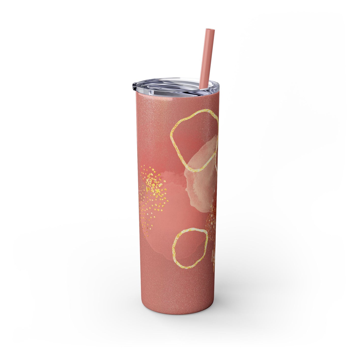 Rose ~Skinny Tumbler with Straw, 20oz