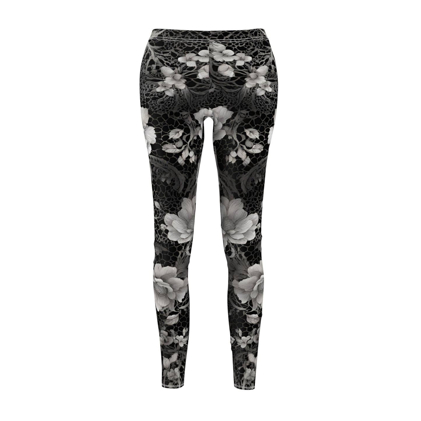 Black Lace Casual Leggings