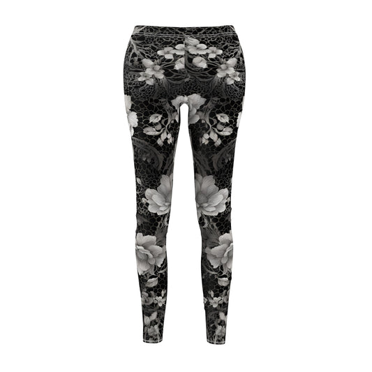 Black Lace Casual Leggings
