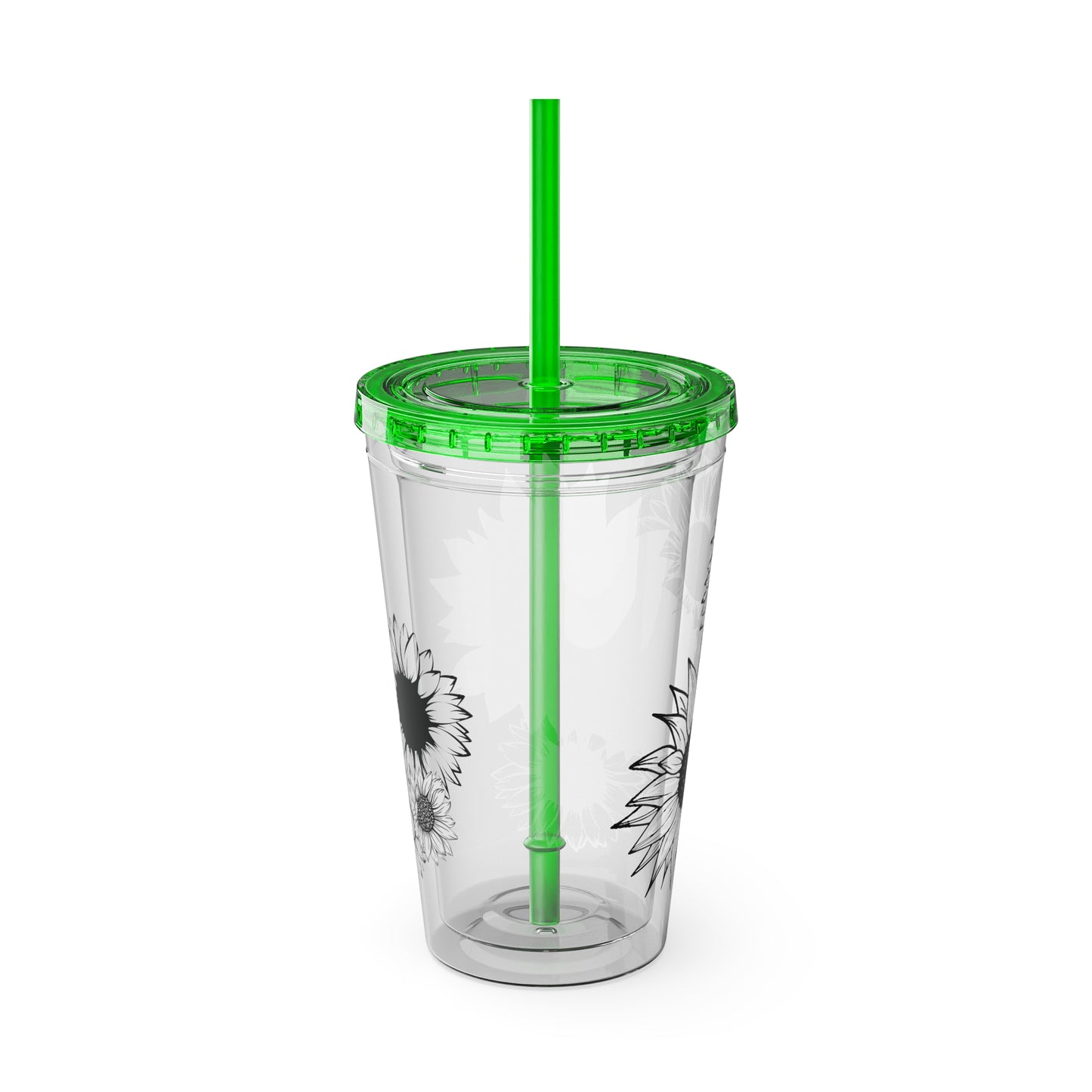 Sunflower Sunsplash ~Tumbler with Straw, 16oz