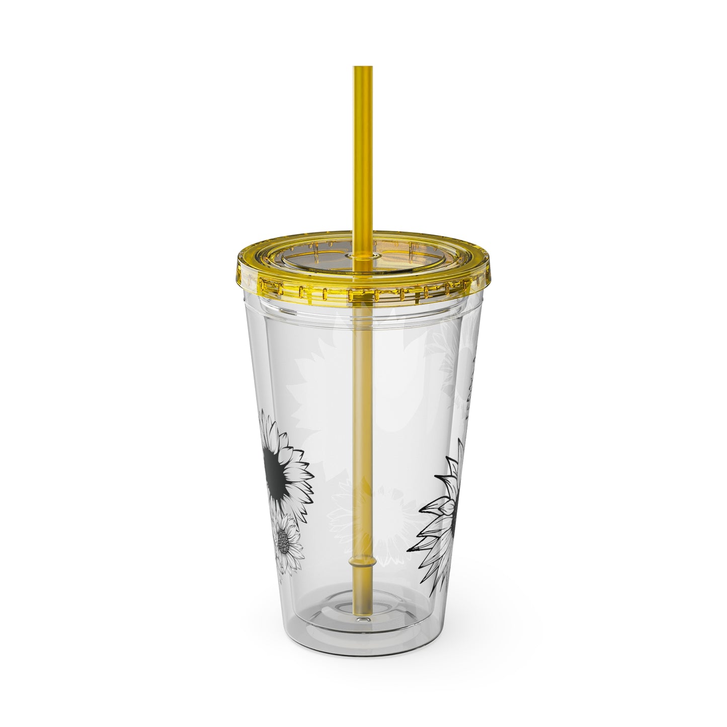 Sunflower Sunsplash ~Tumbler with Straw, 16oz