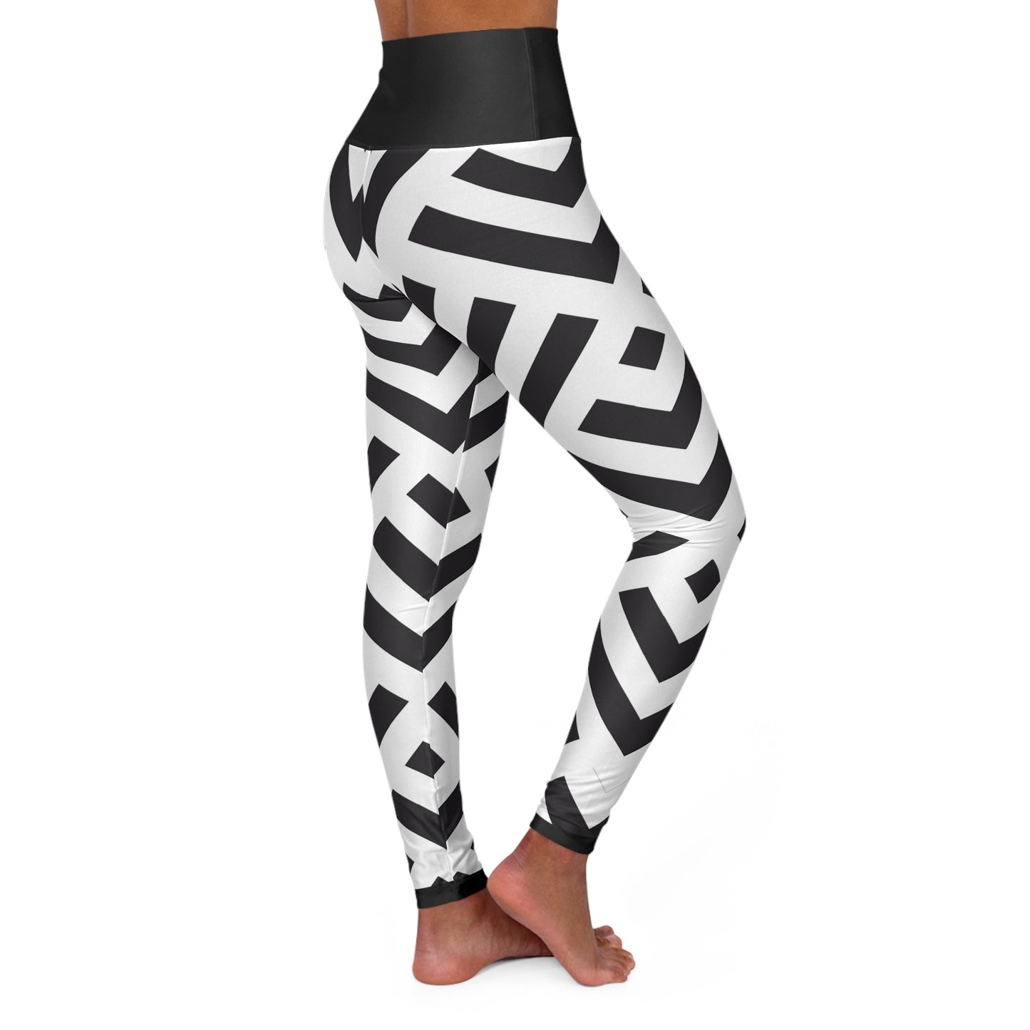 GeoMod ~High Waisted Yoga Leggings (AOP)
