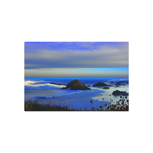 Deep Blue-Metal Art Sign