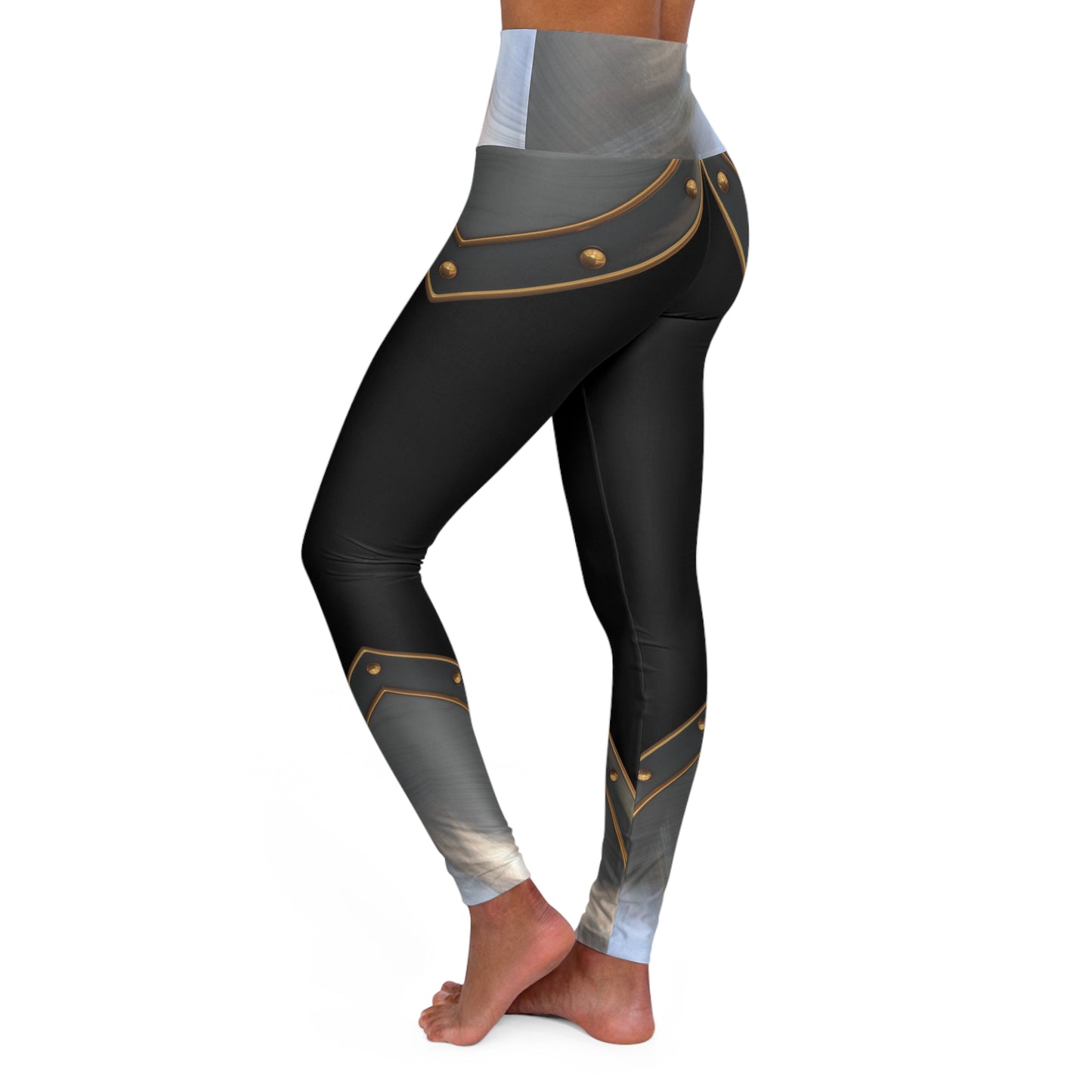 Battle Bound ~High Waisted Yoga Leggings (AOP)